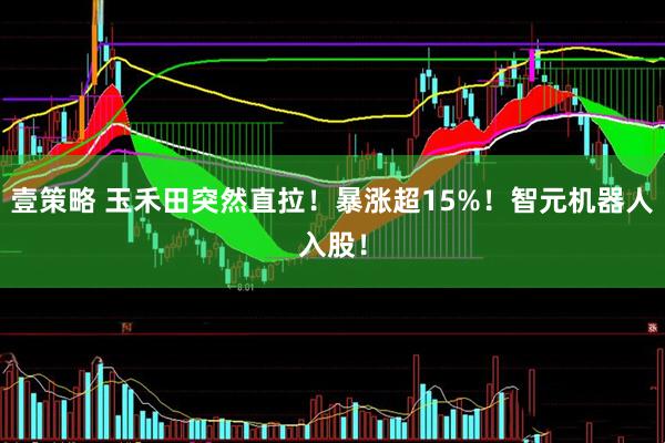 壹策略 玉禾田突然直拉！暴涨超15%！智元机器人入股！